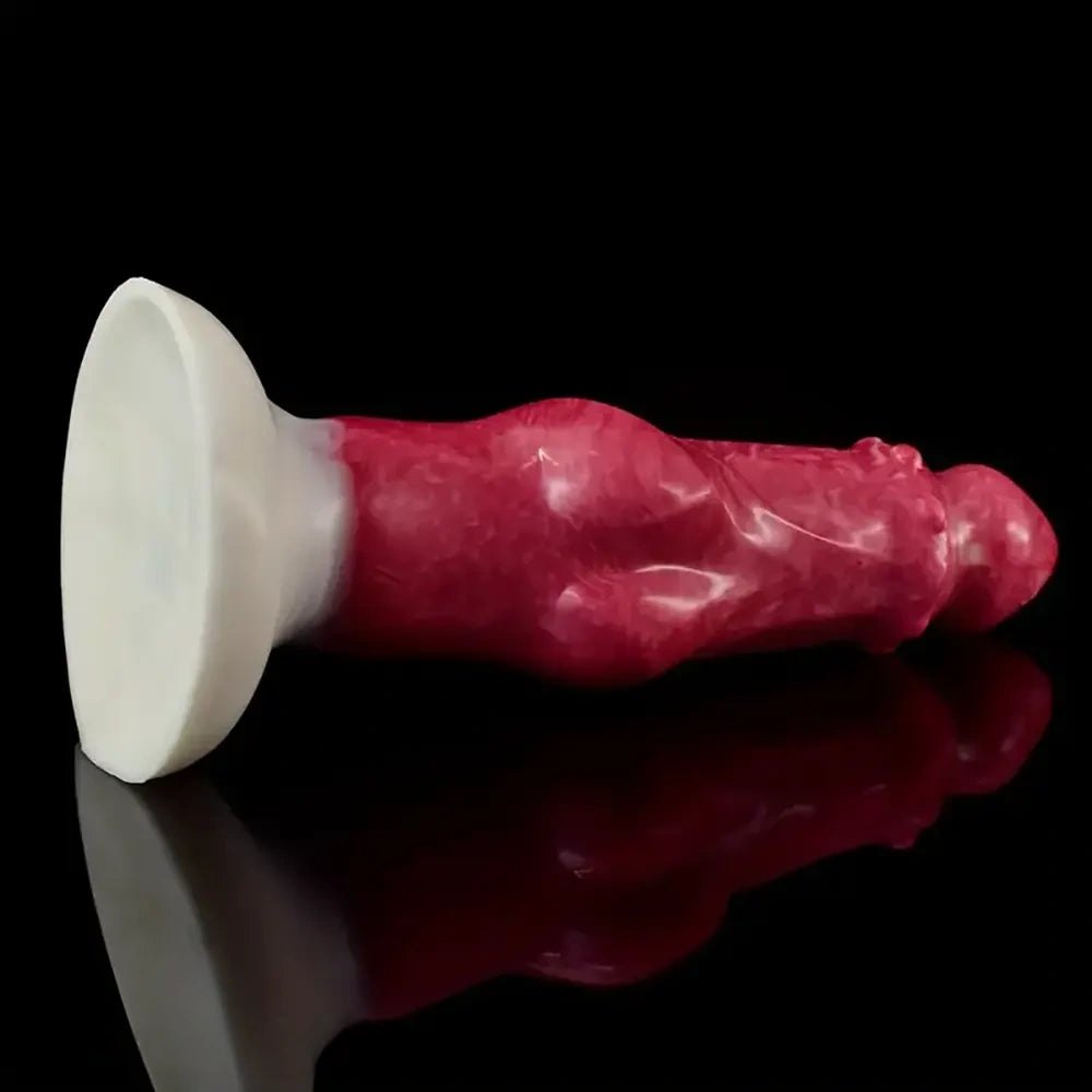 Colorful knotted dog fantasy dildo, photo 7