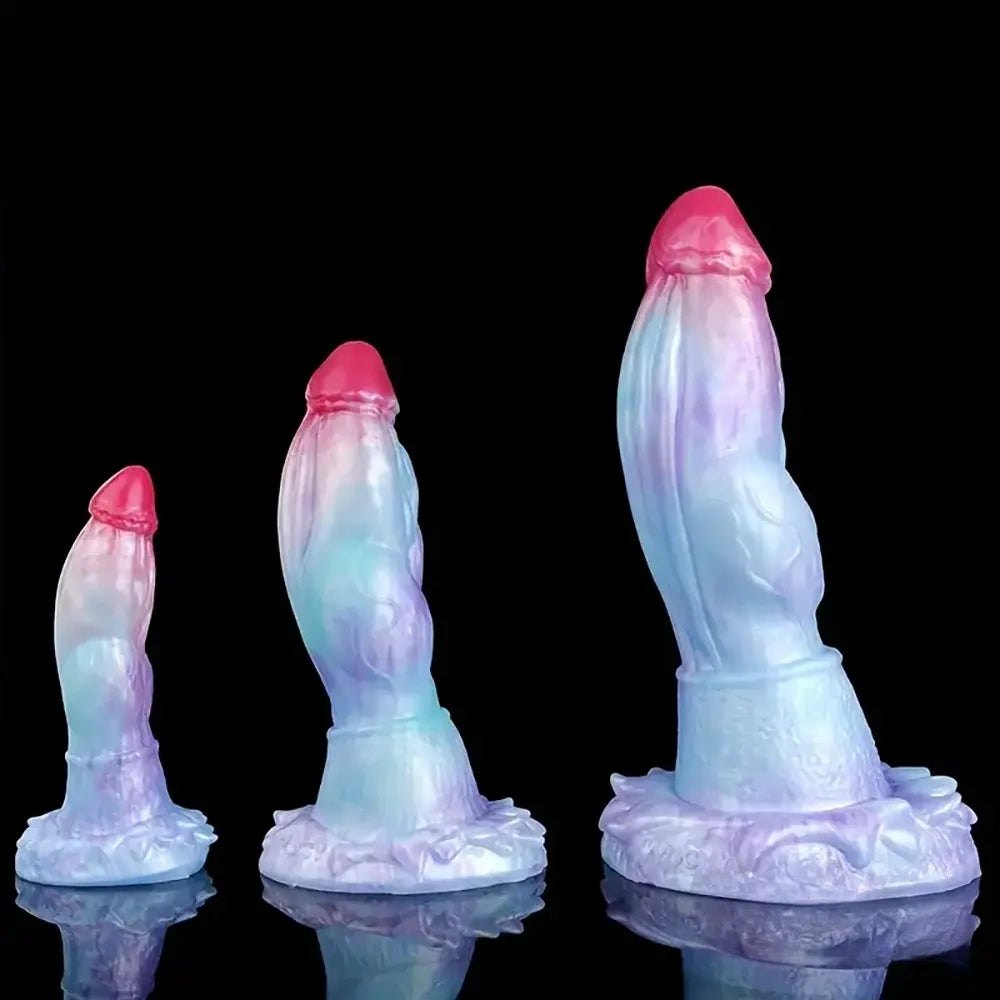 Knotted fantasy dragon dildo in three sizes, photo 11