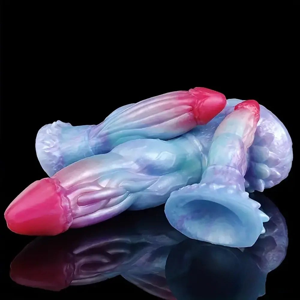 Knotted fantasy dragon dildo in three sizes, photo 3
