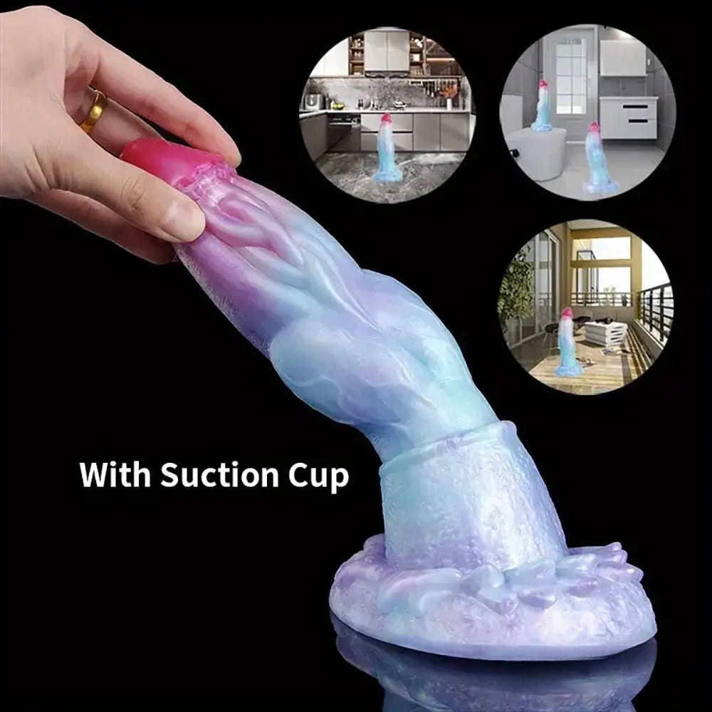 Knotted fantasy dragon dildo in three sizes, photo 4