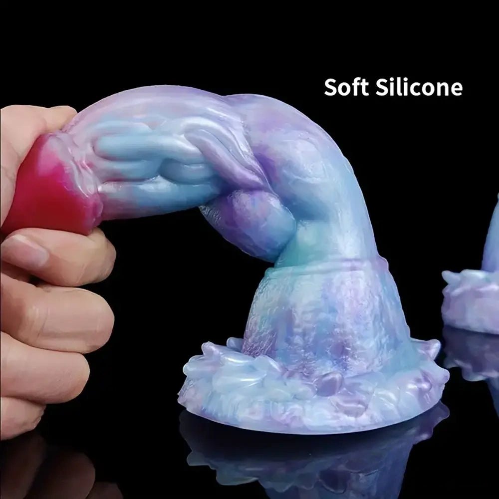 Knotted fantasy dragon dildo in three sizes, photo 5