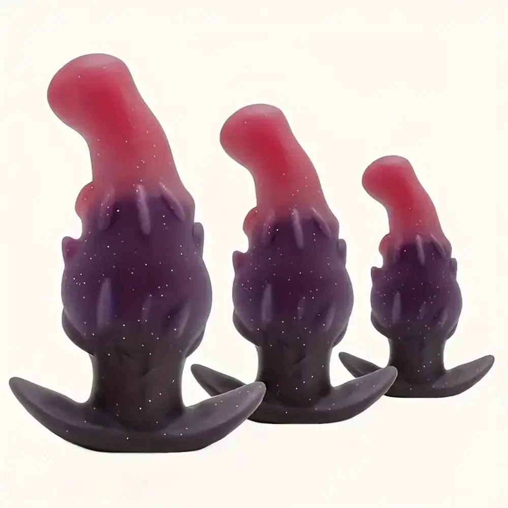 Colorful knotted fantasy butt plug, photo 1