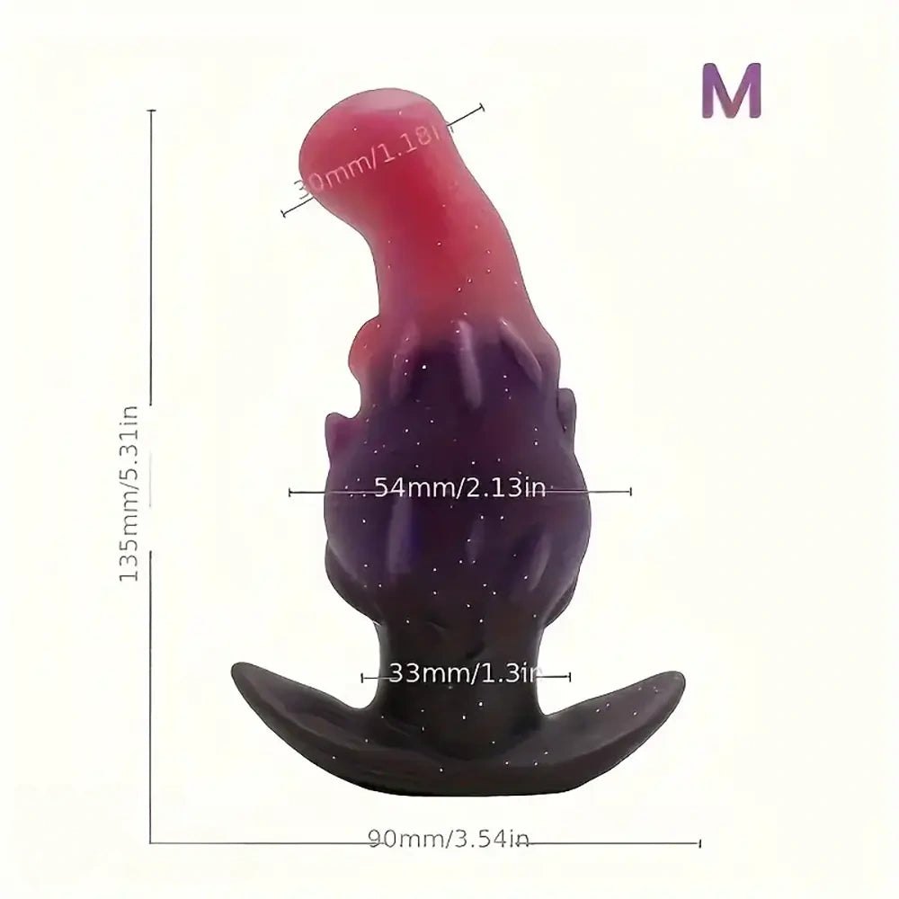 Colorful knotted fantasy butt plug, photo 8