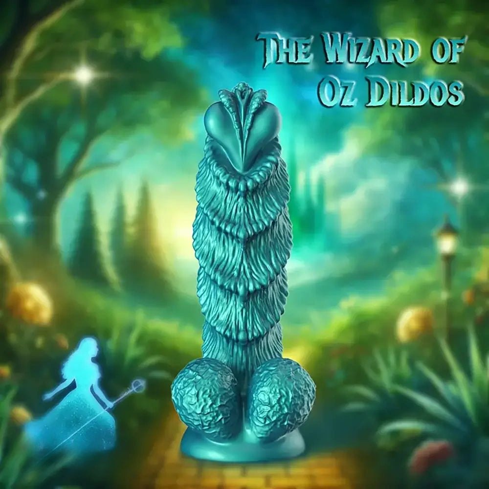 Green knotted fantasy silicone dildo, photo 2