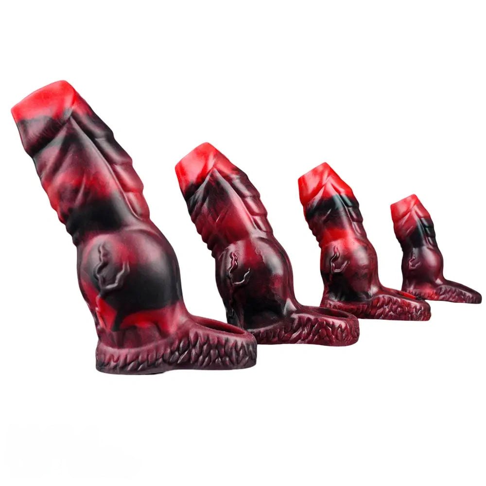 Knotted fantasy silicone penis sleeve, photo 1