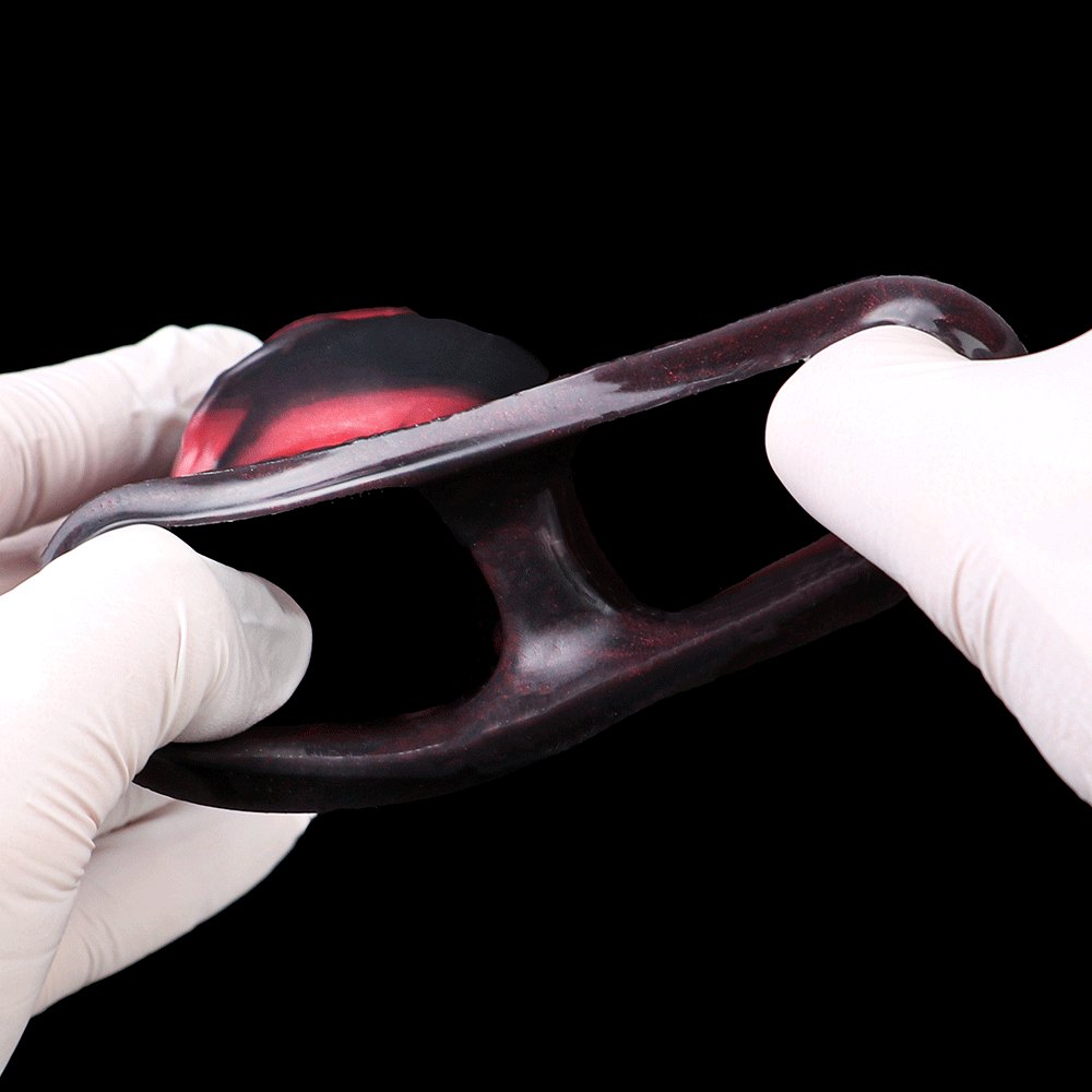 Knotted fantasy silicone penis sleeve, photo 11
