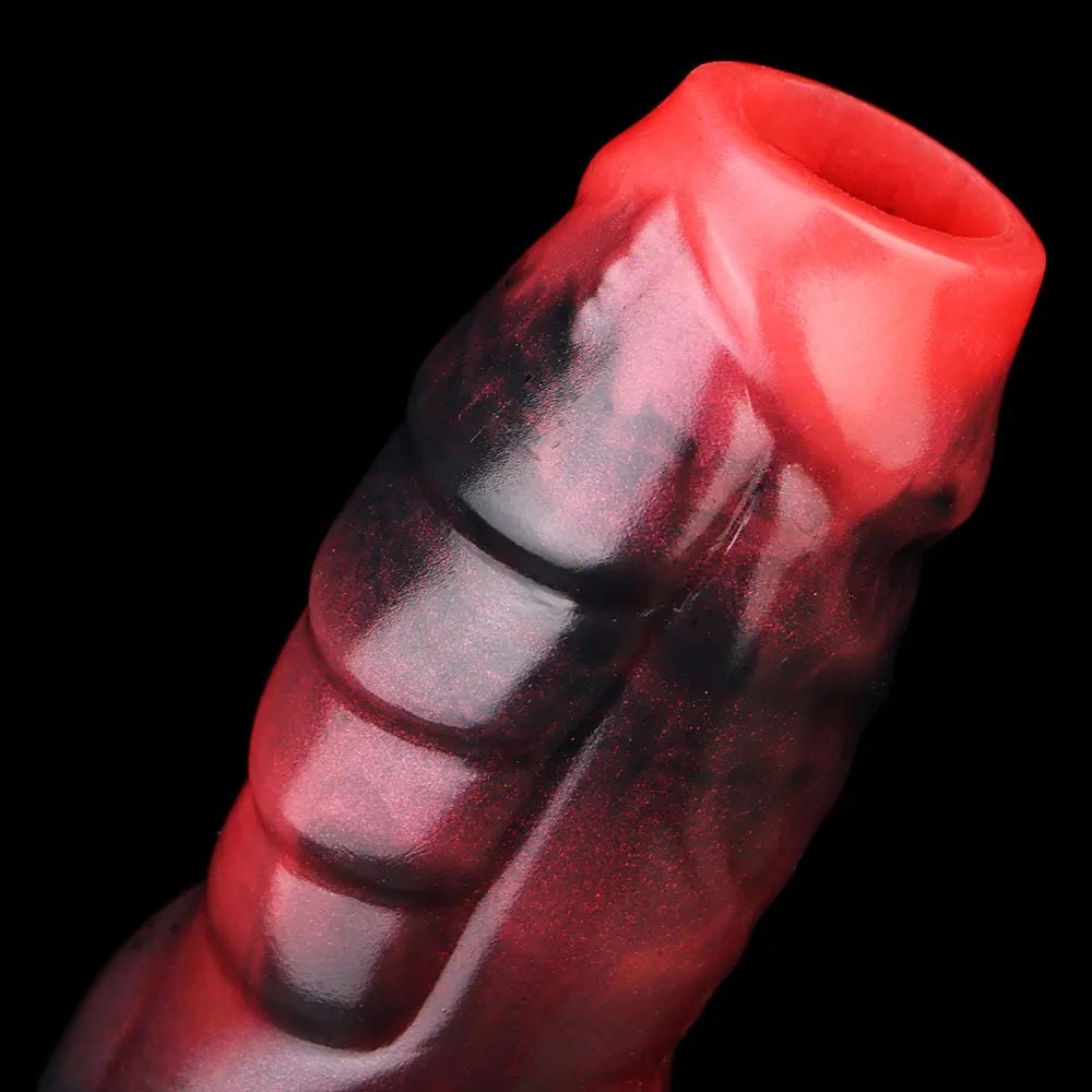 Knotted fantasy silicone penis sleeve, photo 14
