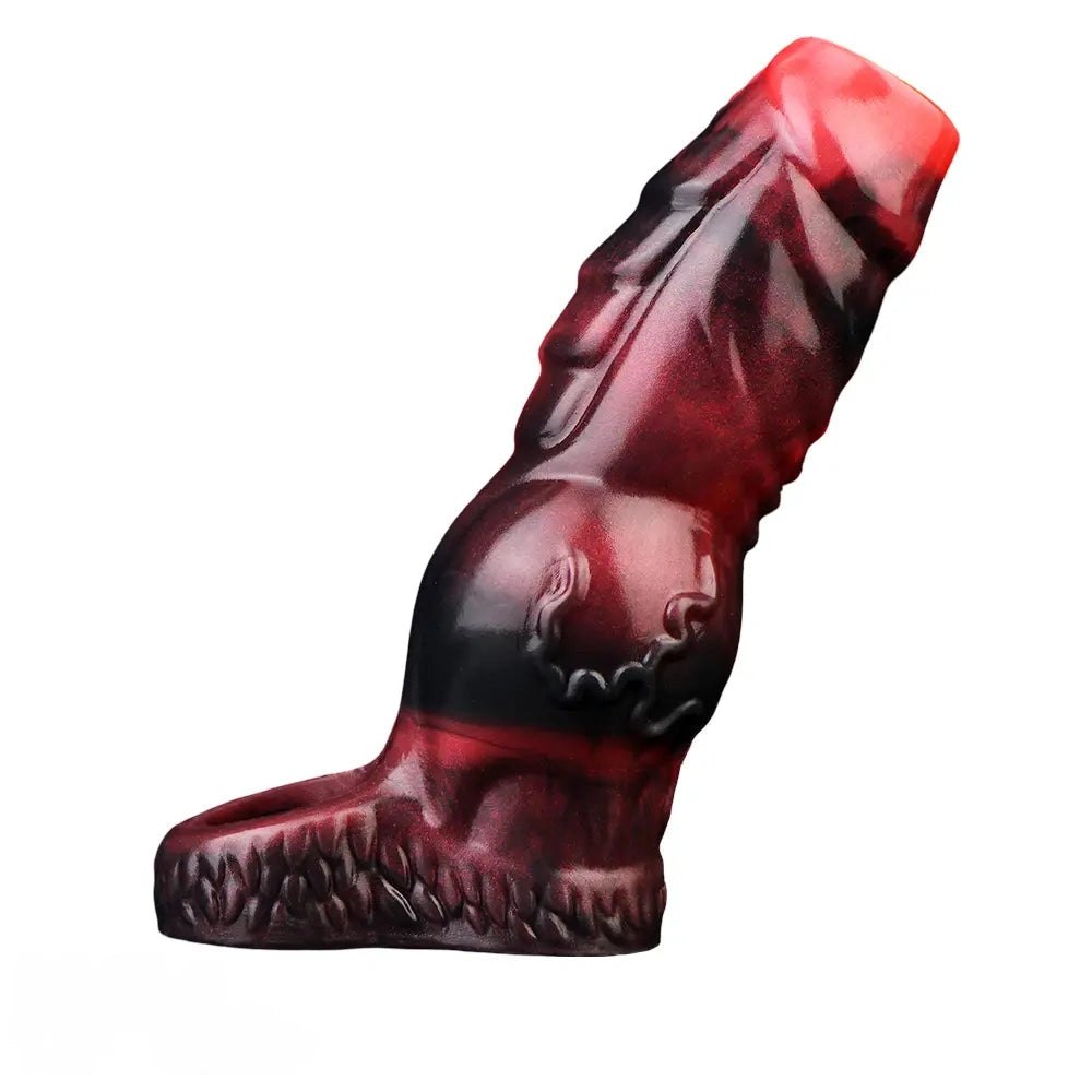 Knotted fantasy silicone penis sleeve, photo 6