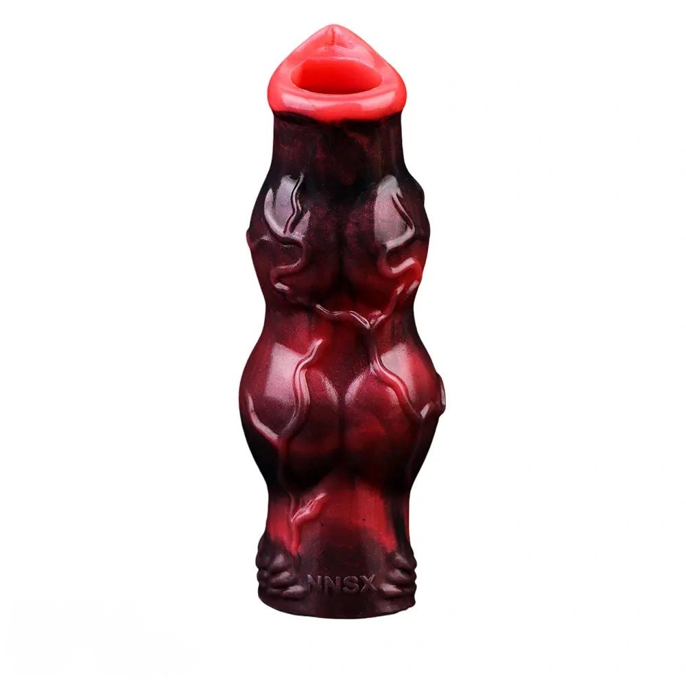 Fantasy knot textured silicone dildo sleeve, photo 1