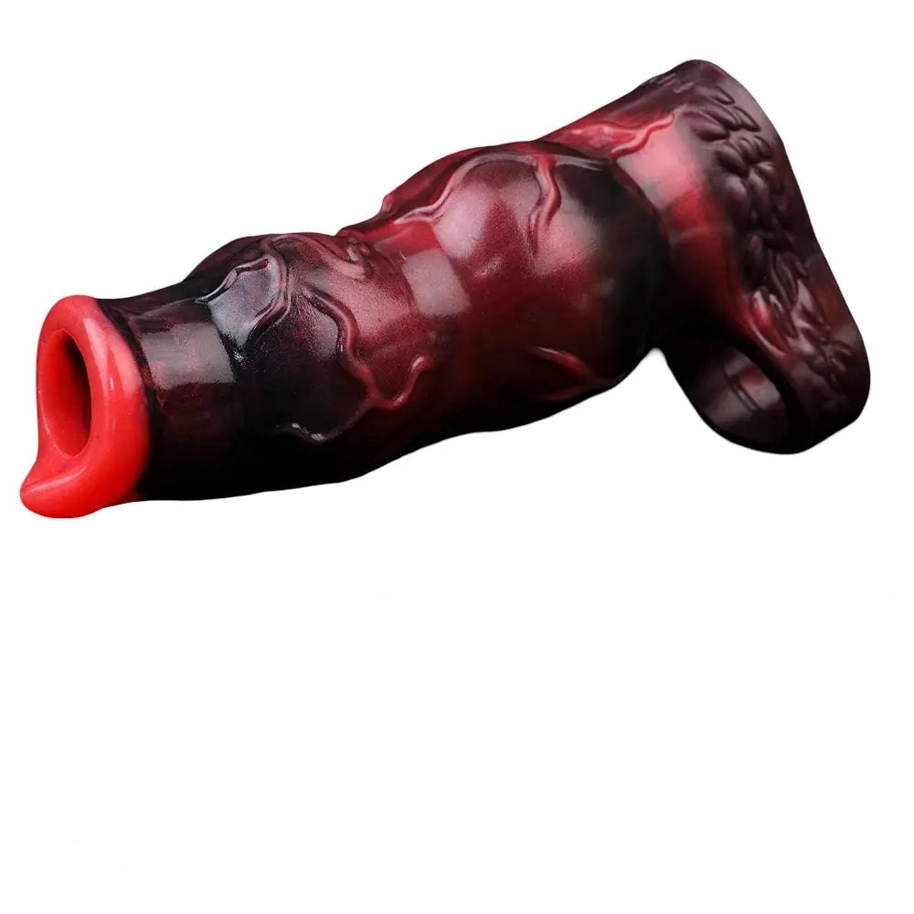 Fantasy knot textured silicone dildo sleeve, photo 11