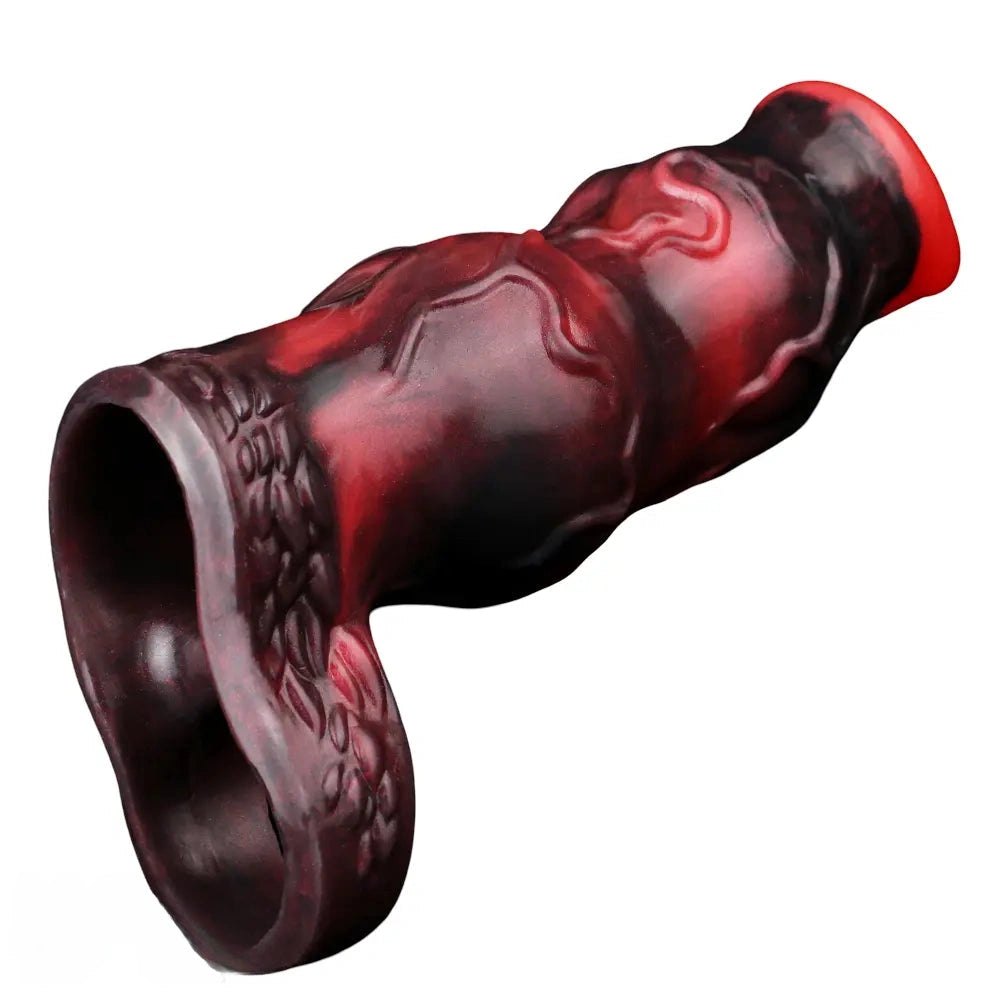 Fantasy knot textured silicone dildo sleeve, photo 6