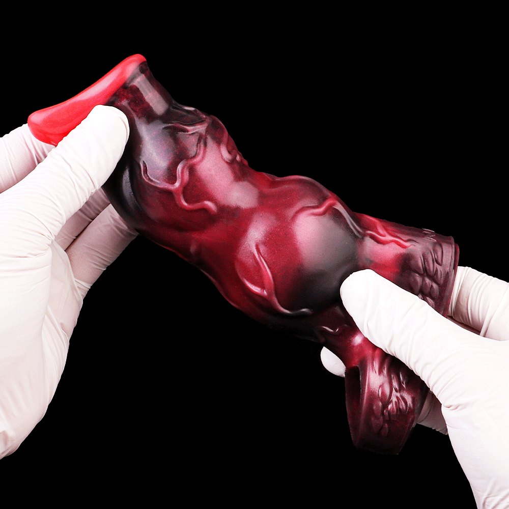 Fantasy knot textured silicone dildo sleeve, photo 7