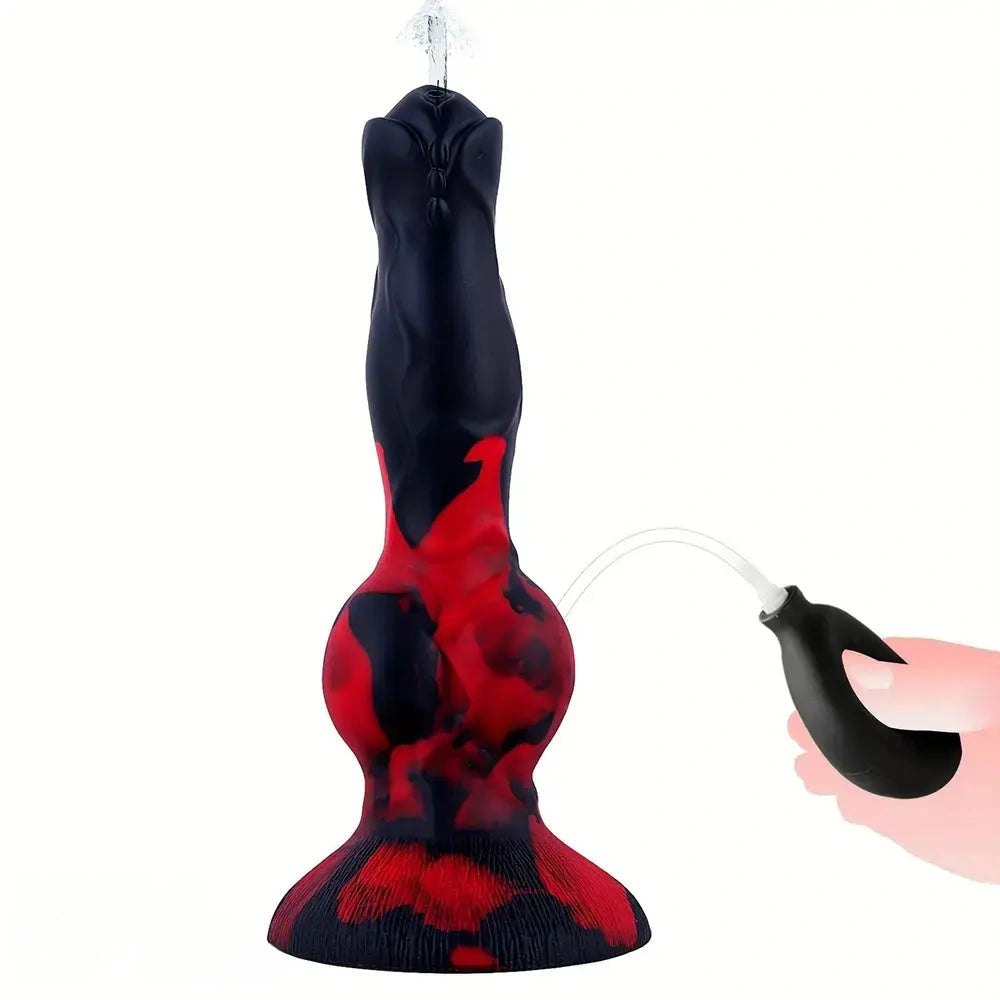 A knotted fox silicone dildo