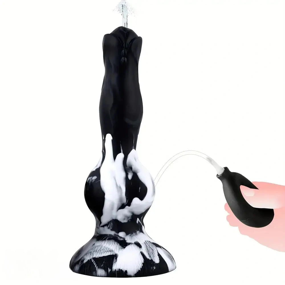 C knotted fox silicone dildo
