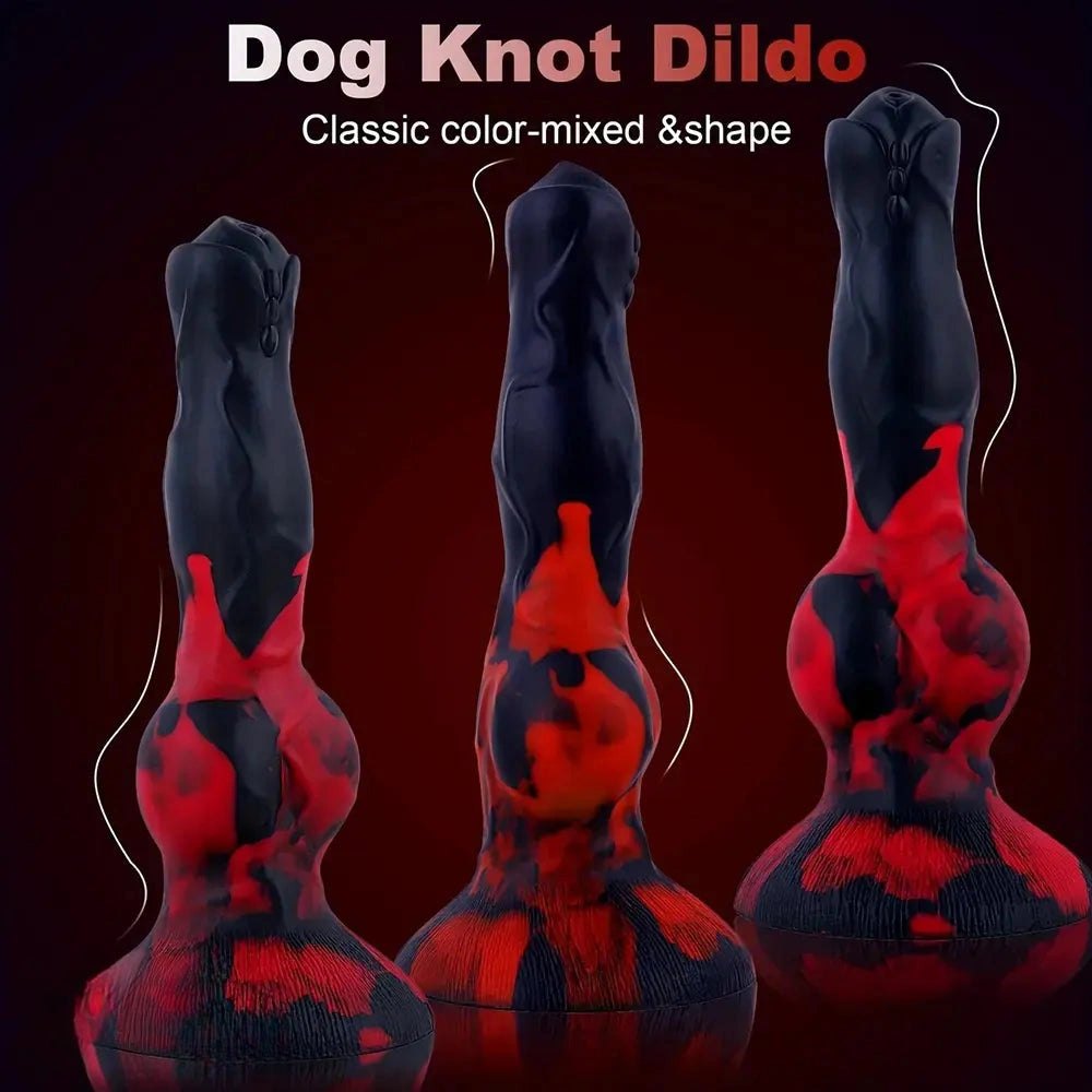 Knotted fox silicone dildo, photo 11