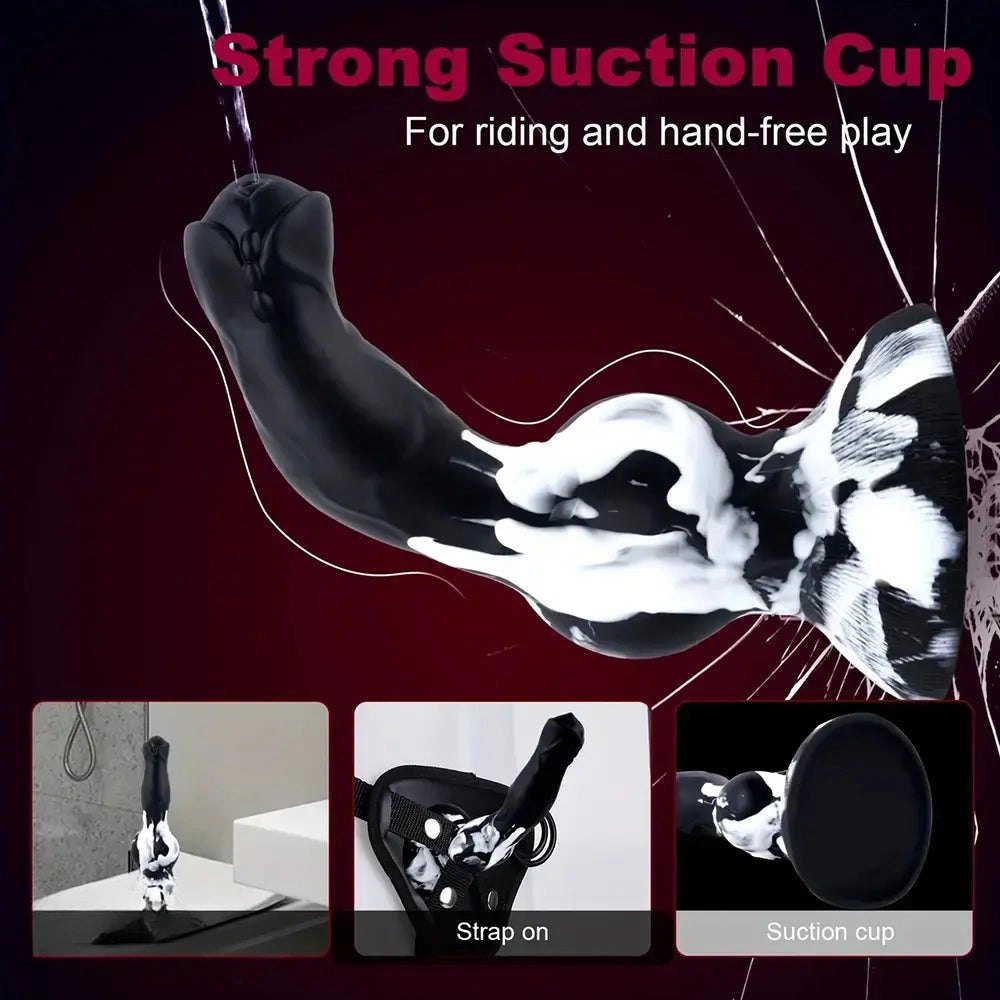 Knotted fox silicone dildo, photo 6