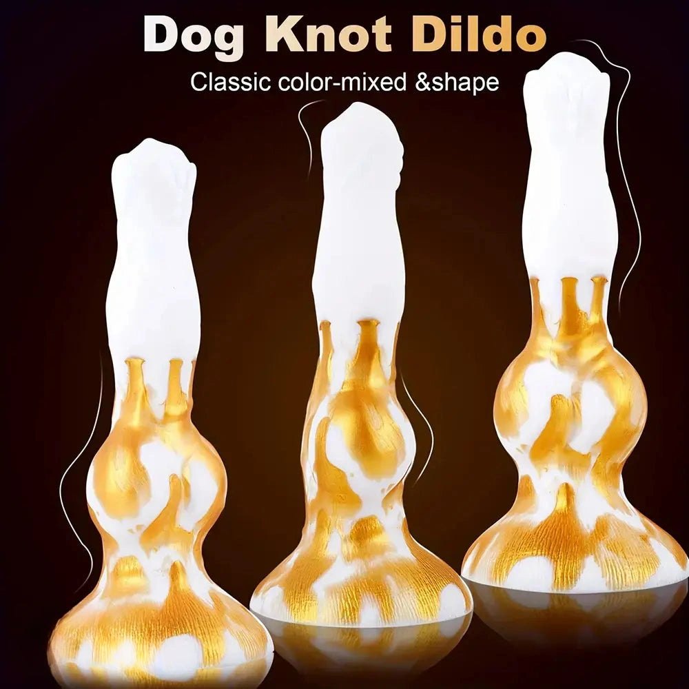 Knotted fox silicone dildo, photo 7