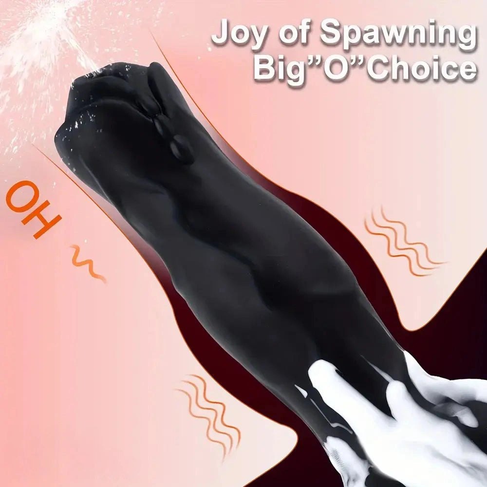 Knotted fox silicone dildo, photo 8