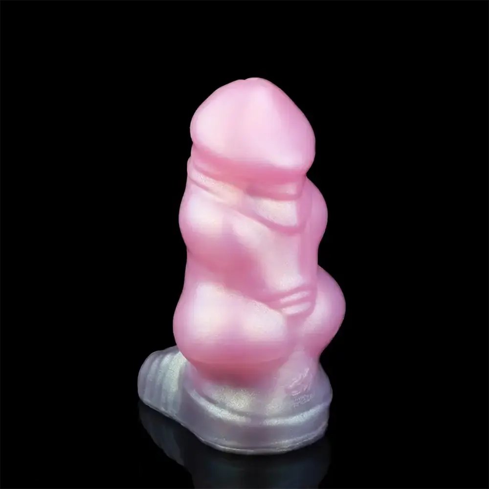 Silicone knotted cock extender, hollow sheath design, photo 12