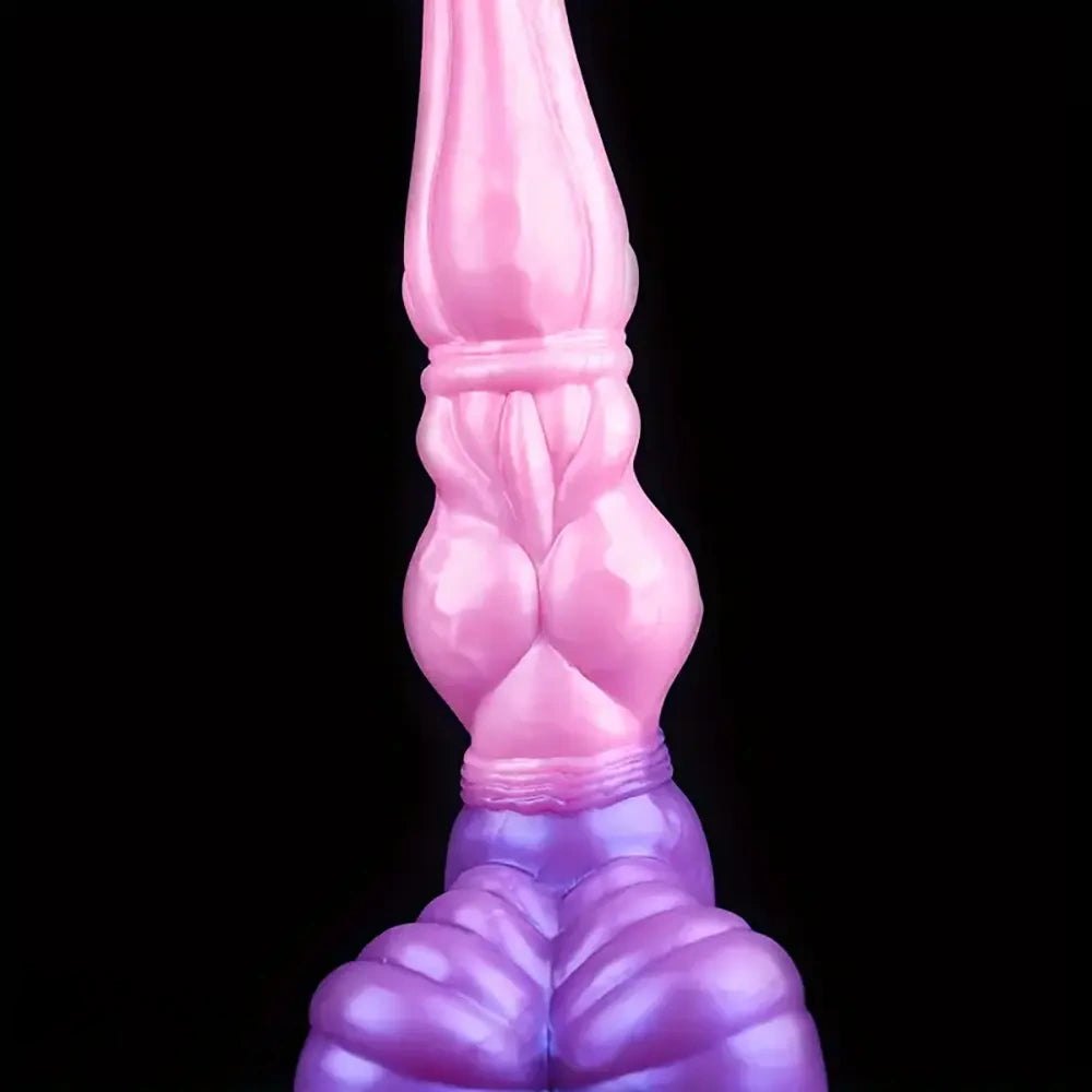 Knotted horse-shaped silicone fantasy dildo, photo 11