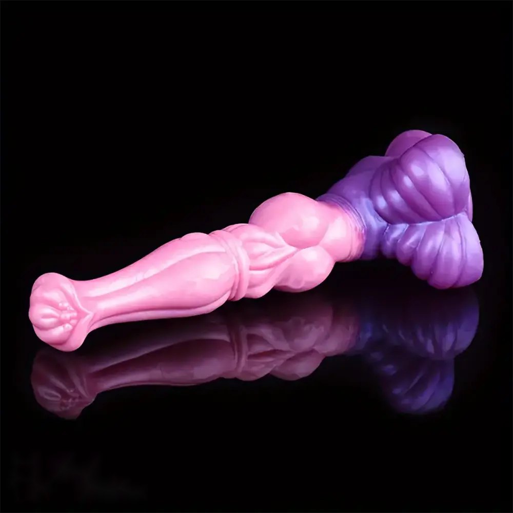 Knotted horse-shaped silicone fantasy dildo, photo 2