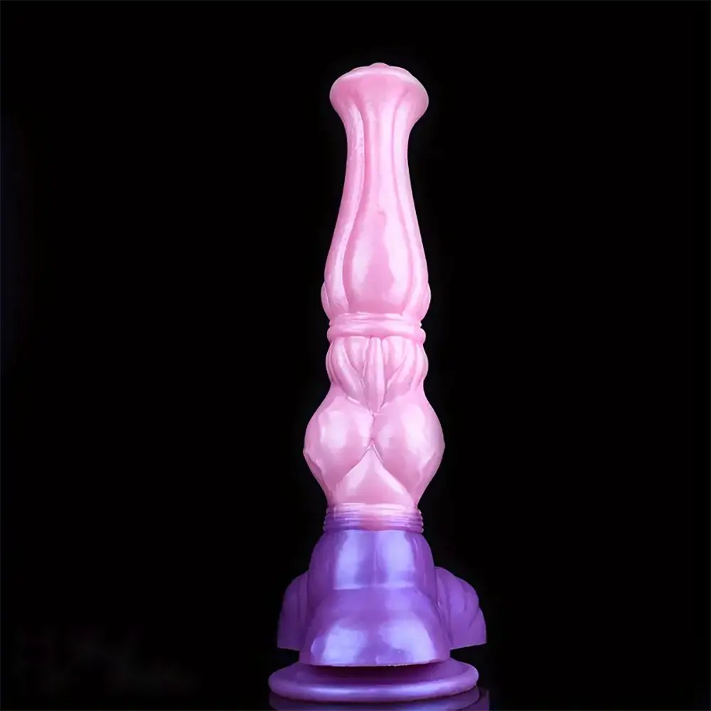 Knotted horse-shaped silicone fantasy dildo, photo 3