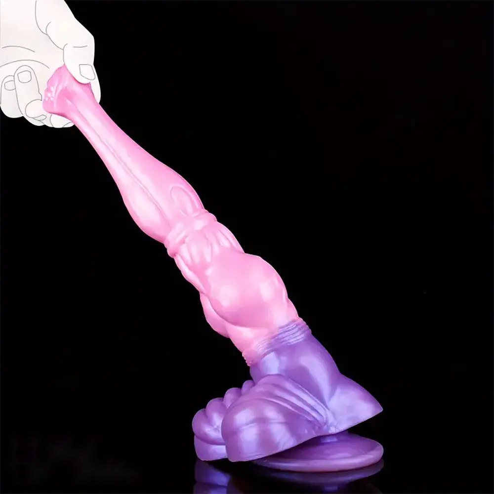 Knotted horse-shaped silicone fantasy dildo, photo 6