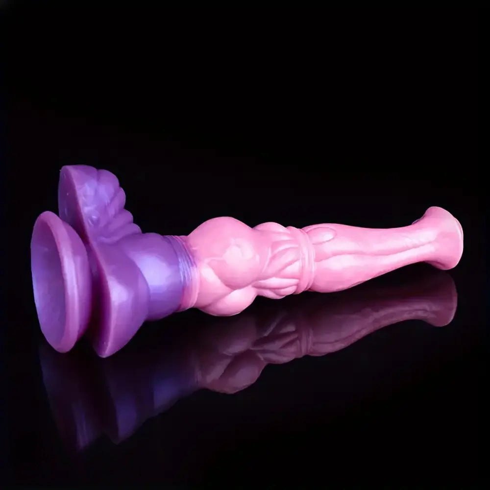 Knotted horse-shaped silicone fantasy dildo, photo 7