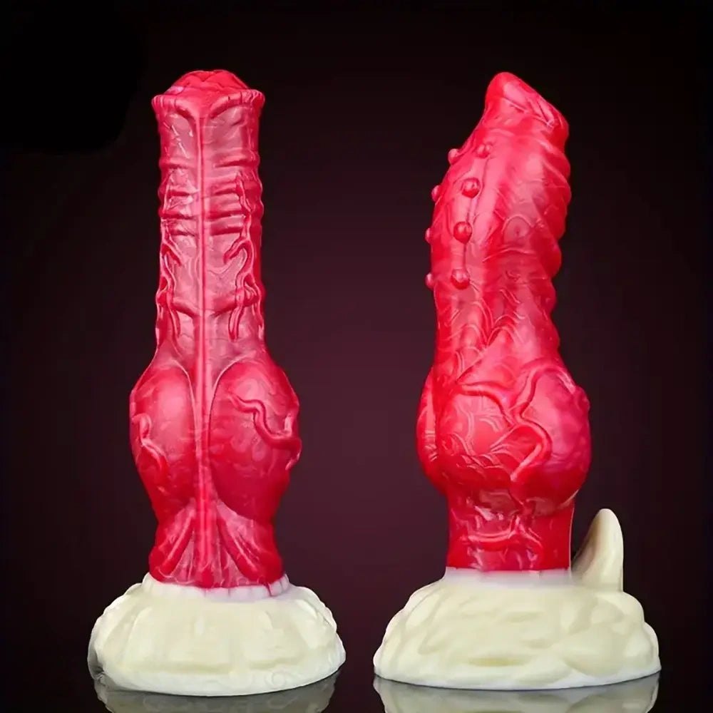 Knotted horse-style fantasy dildo, photo 1