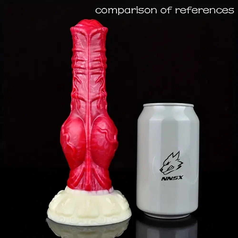 Knotted horse-style fantasy dildo, photo 11