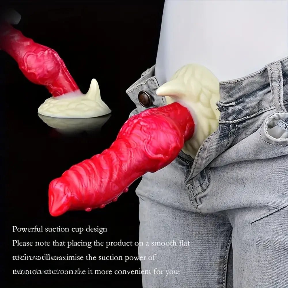 Knotted horse-style fantasy dildo, photo 13