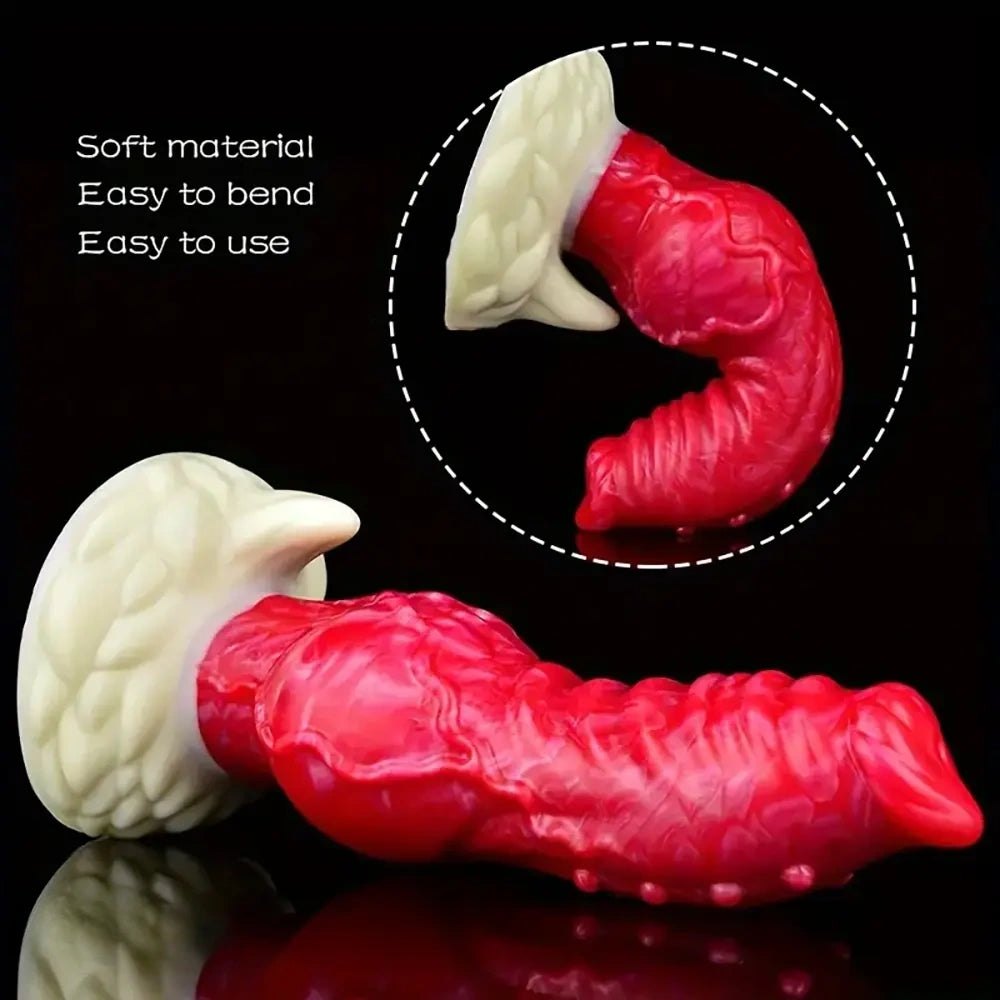 Knotted horse-style fantasy dildo, photo 4