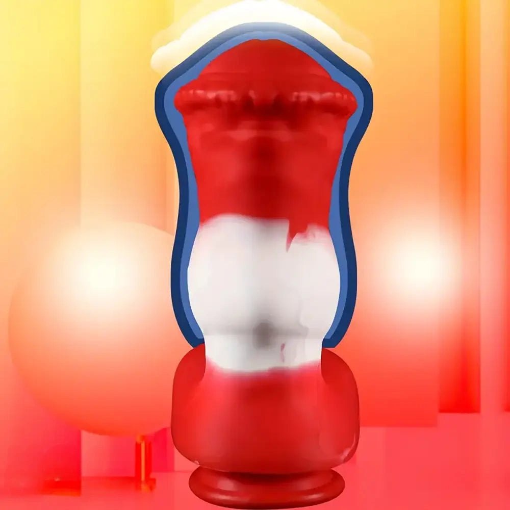 Knotted horse-style silicone dildo, photo 1