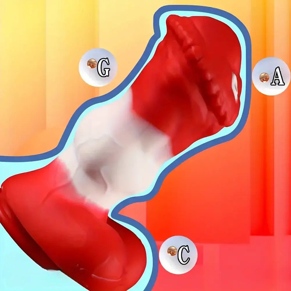 Knotted horse-style silicone dildo, photo 5