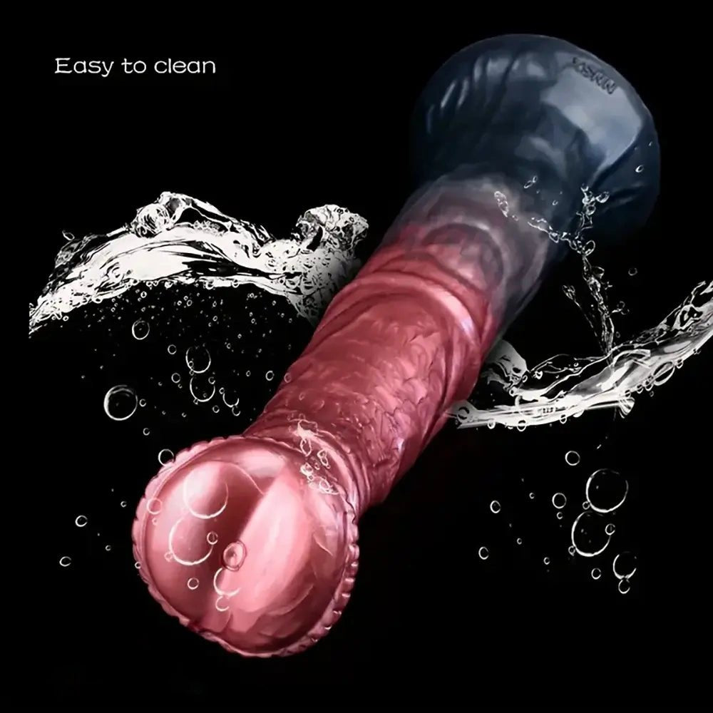Knotted horse-style silicone dildo, photo 10