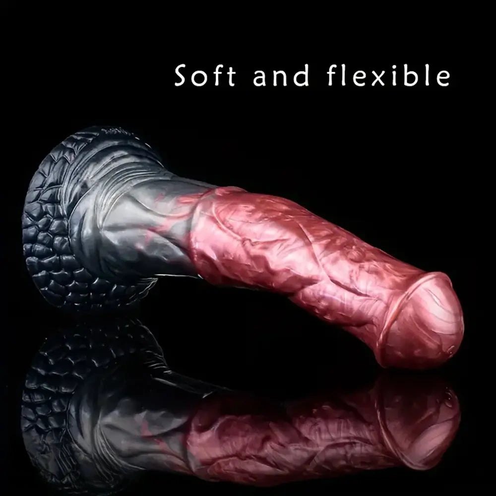 Knotted horse-style silicone dildo, photo 3