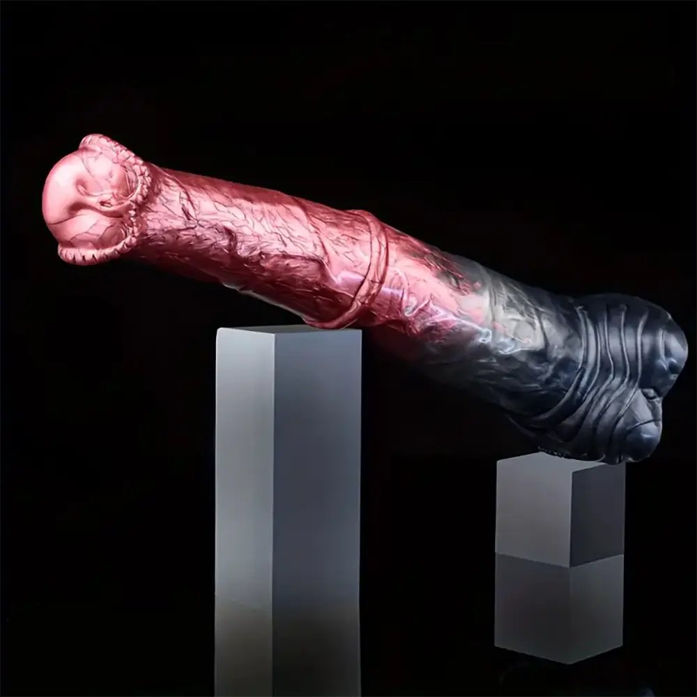 Knotted horse-style silicone dildo, photo 6