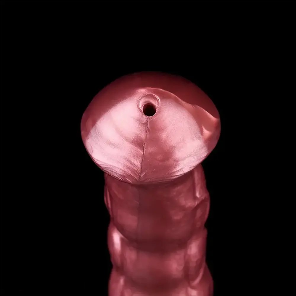 Ombre knotted horse-style silicone dildo, photo 13