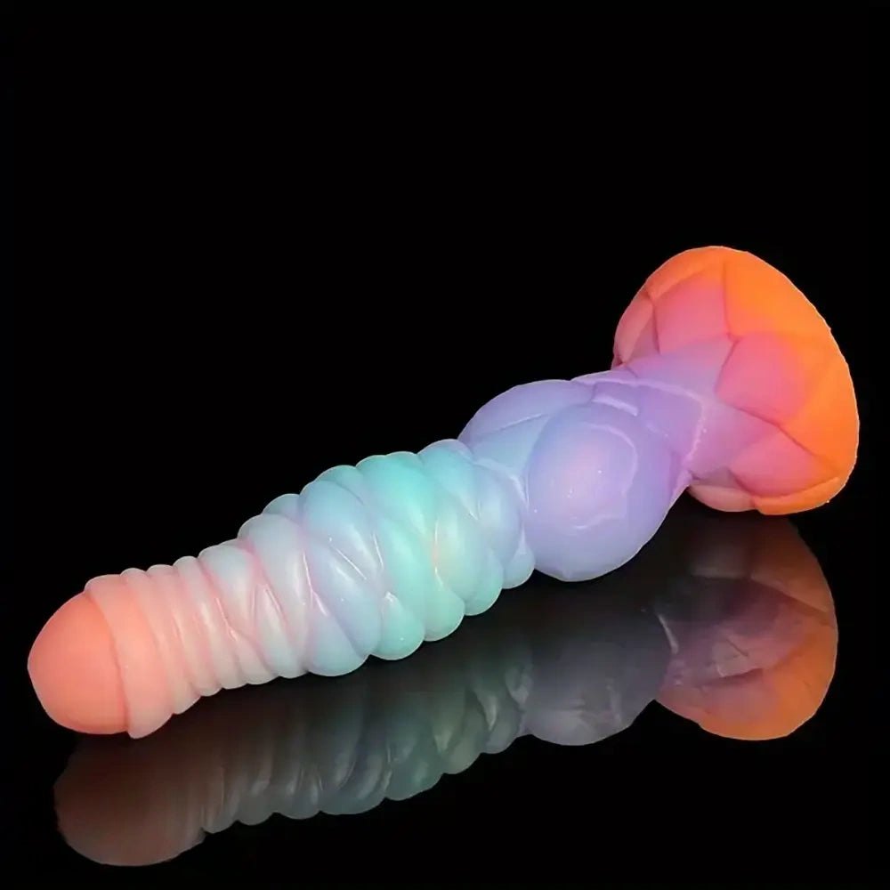 Luminous knotted animal-style dildo, photo 7