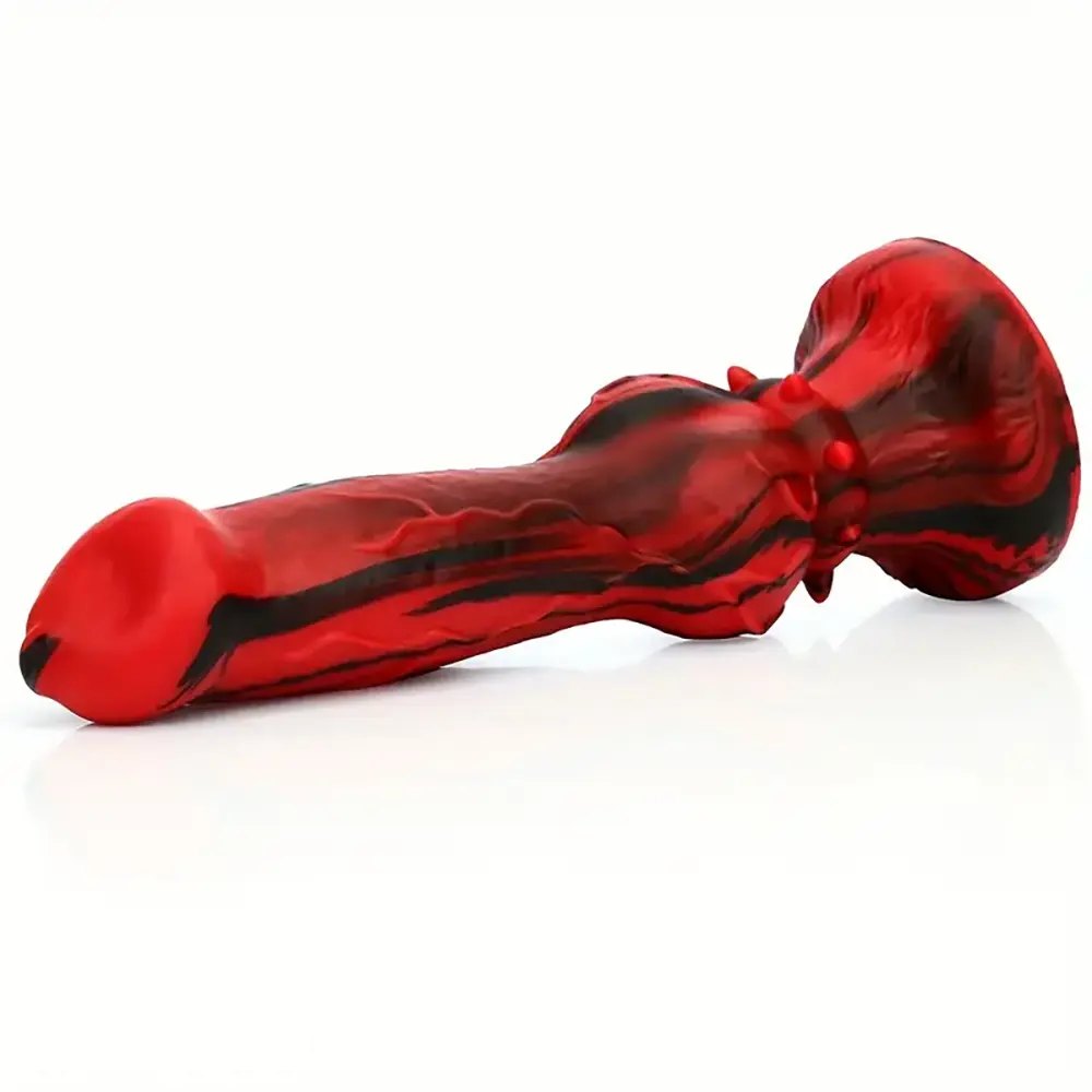 Marbled knotted animal dildo, photo 3