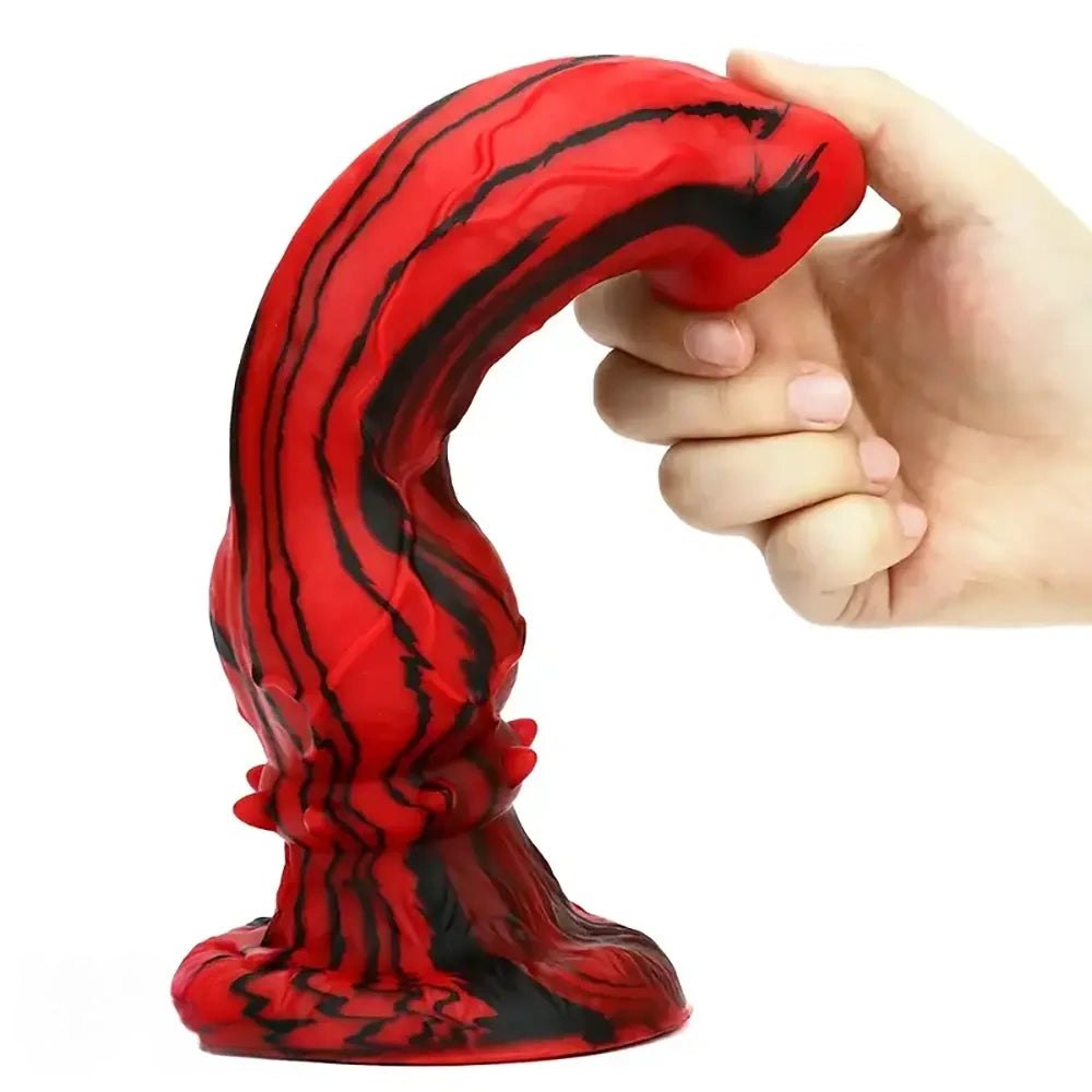 Marbled knotted animal dildo, photo 4