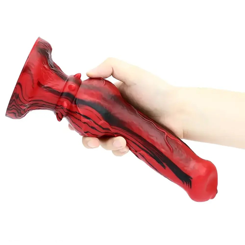 Marbled knotted animal dildo, photo 7