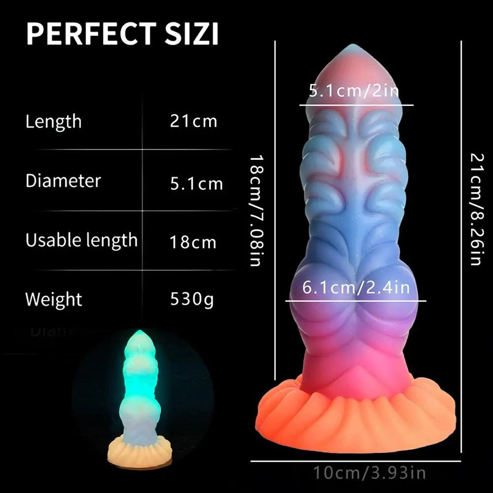 Knotted animal-style silicone dildo, photo 12