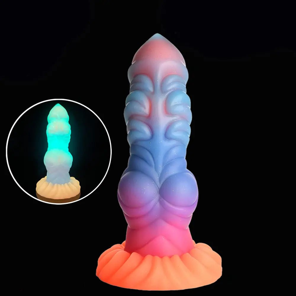 Knotted animal-style silicone dildo, photo 14