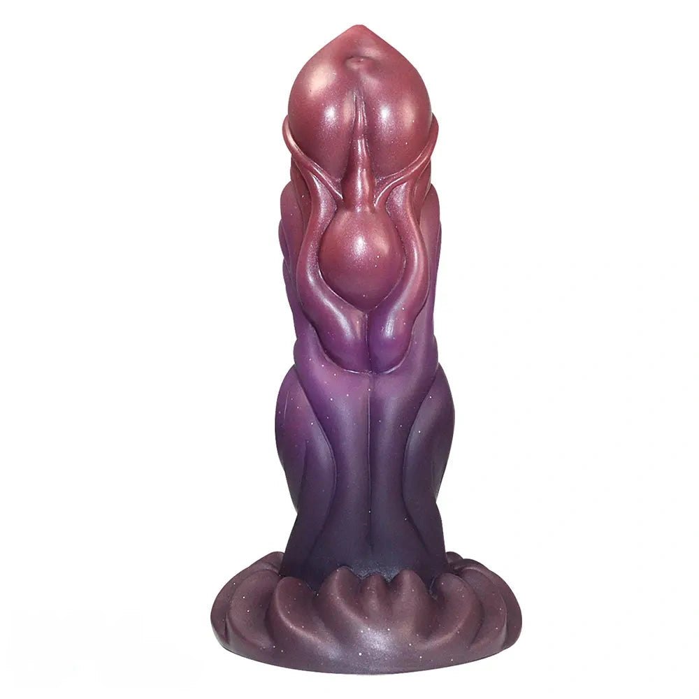 Knotted animal-style silicone dildo, photo 2