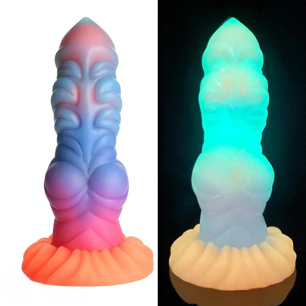 Knotted animal-style silicone dildo, photo 6