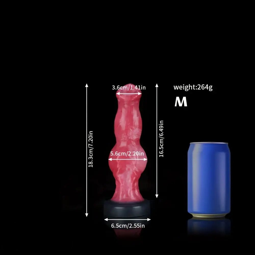 Knotted silicone animal dildo, photo 10