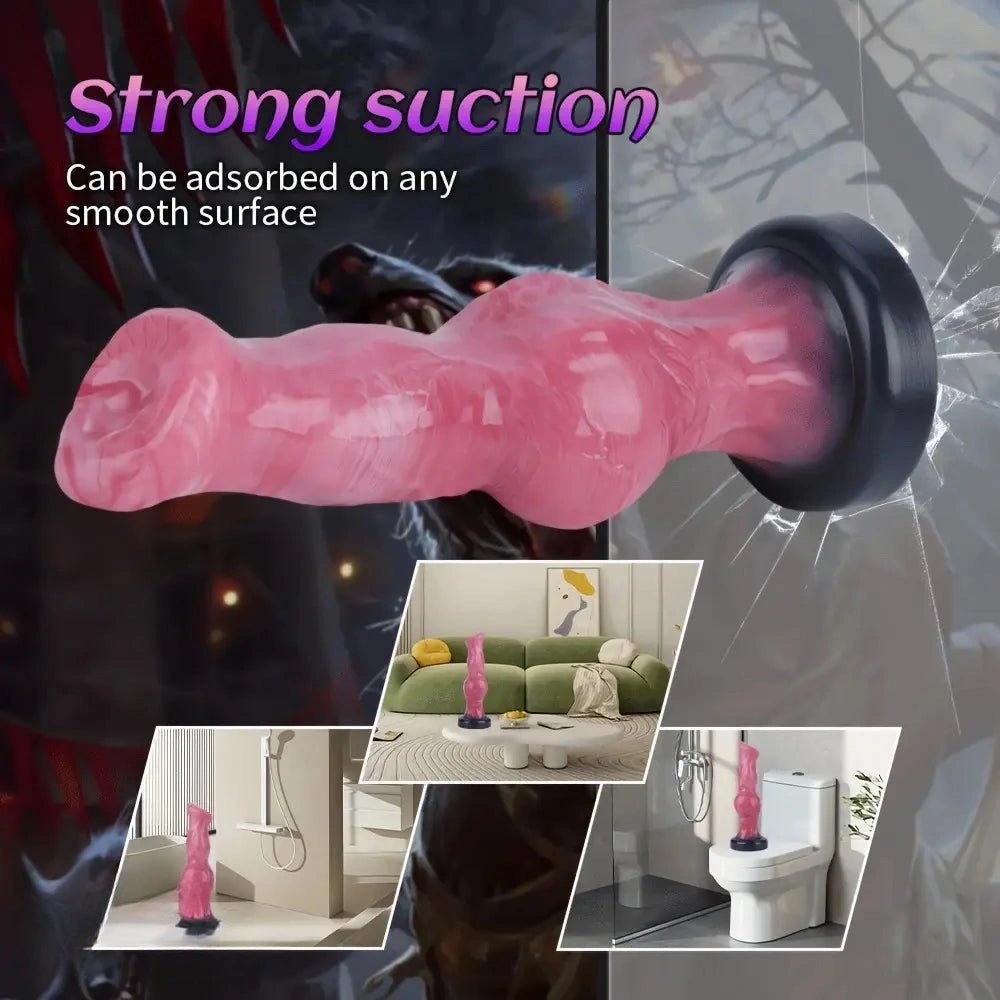 Knotted silicone animal dildo, photo 13