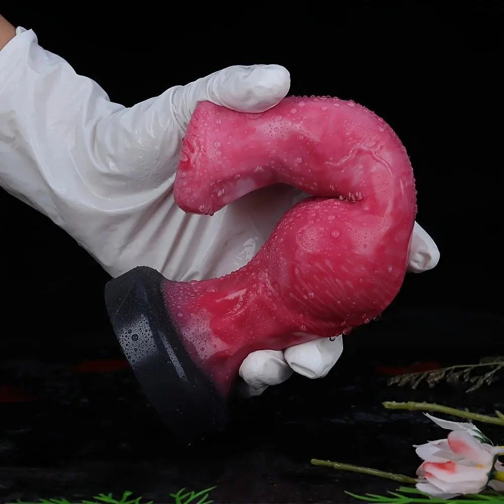 Knotted silicone animal dildo, photo 3