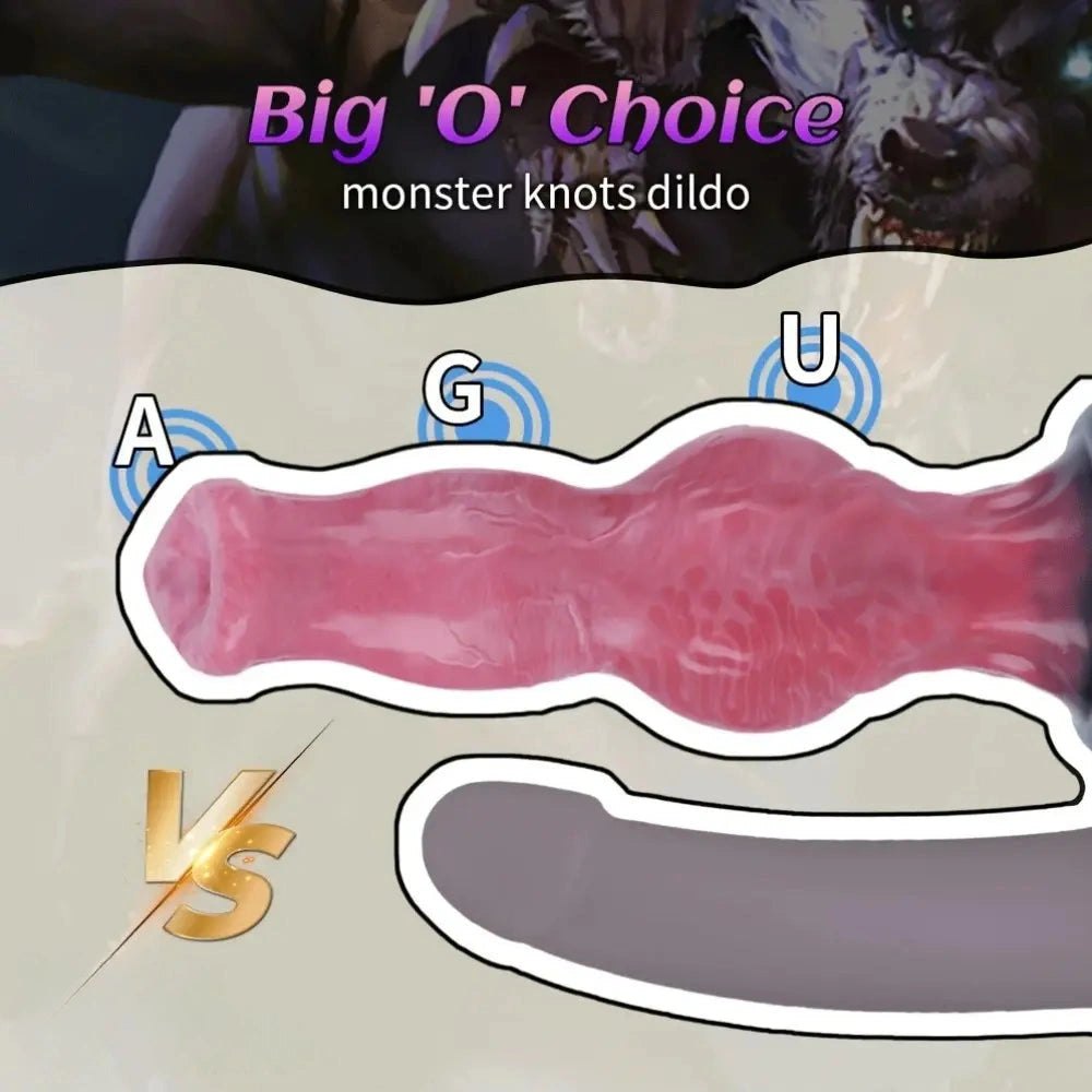 Knotted silicone animal dildo, photo 5